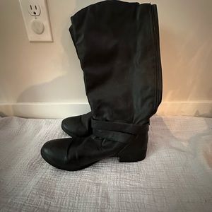 Maurice tall moto style boots